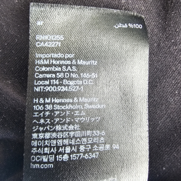 H&M Polka Dot Short Sleeve Cotton Top Sz S - Picture 5 of 6